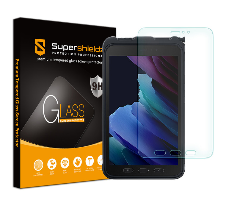 [1-Pack] Supershieldz for Samsung Galaxy Tab Active3 (8 inch) Tempered Glass Screen Protector, Anti-Scratch, Anti-Fingerprint, Bubble Free