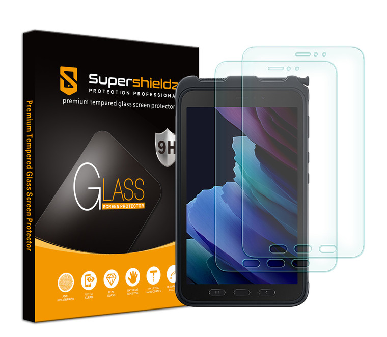 [2-Pack] Supershieldz for Samsung Galaxy Tab Active3 (8 inch) Tempered Glass Screen Protector, Anti-Scratch, Anti-Fingerprint, Bubble Free