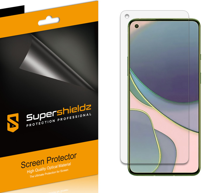 [6-Pack] Supershieldz for OnePlus 9 Lite Screen Protector, Anti-Bubble High Definition (HD) Clear Shield