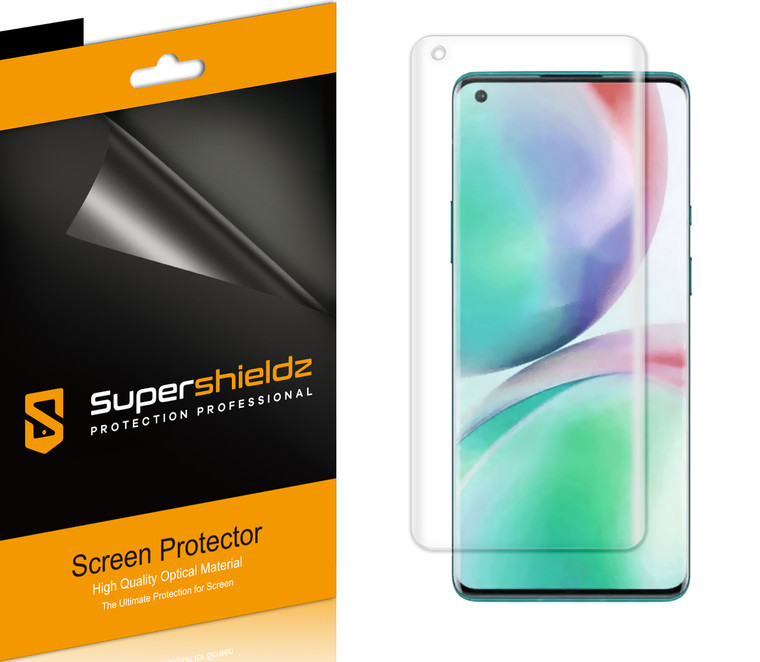 [2-Pack] Supershieldz for OnePlus 9 Pro / OnePlus 9 Pro 5G Screen Protector, [Full Screen Coverage] Anti-Bubble High Definition (HD) Clear Shield