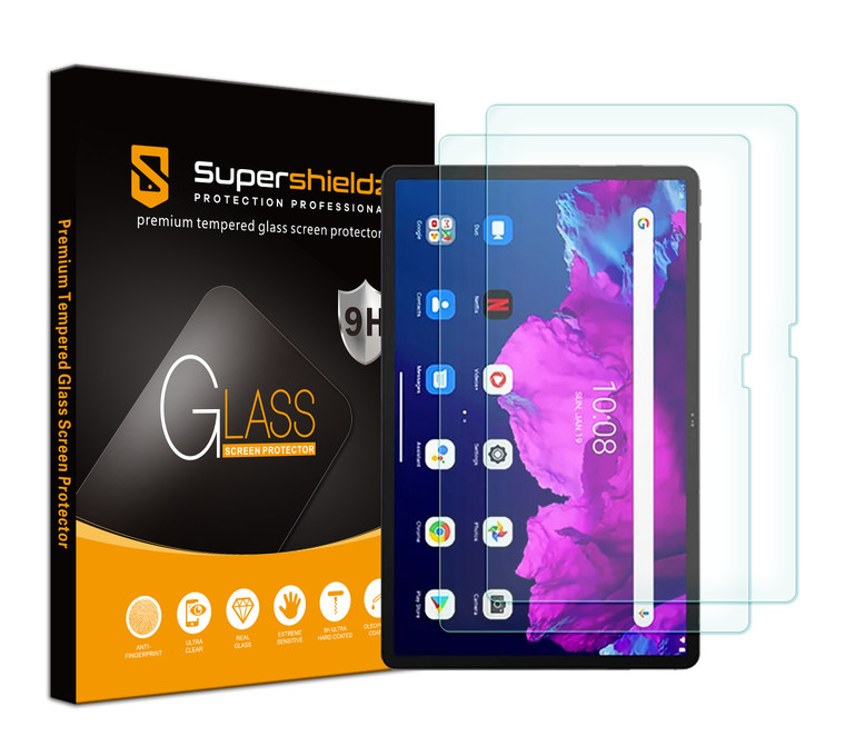 [2-Pack] Supershieldz for Lenovo Tab P11 / P11 Plus (11 inch) Tempered Glass Screen Protector, Anti-Scratch, Anti-Fingerprint, Bubble Free