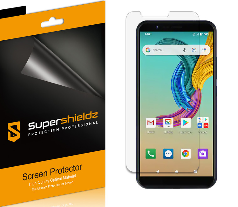 [6-Pack] Supershieldz for AT&T Fusion Z Screen Protector, Anti-Bubble High Definition (HD) Clear Shield