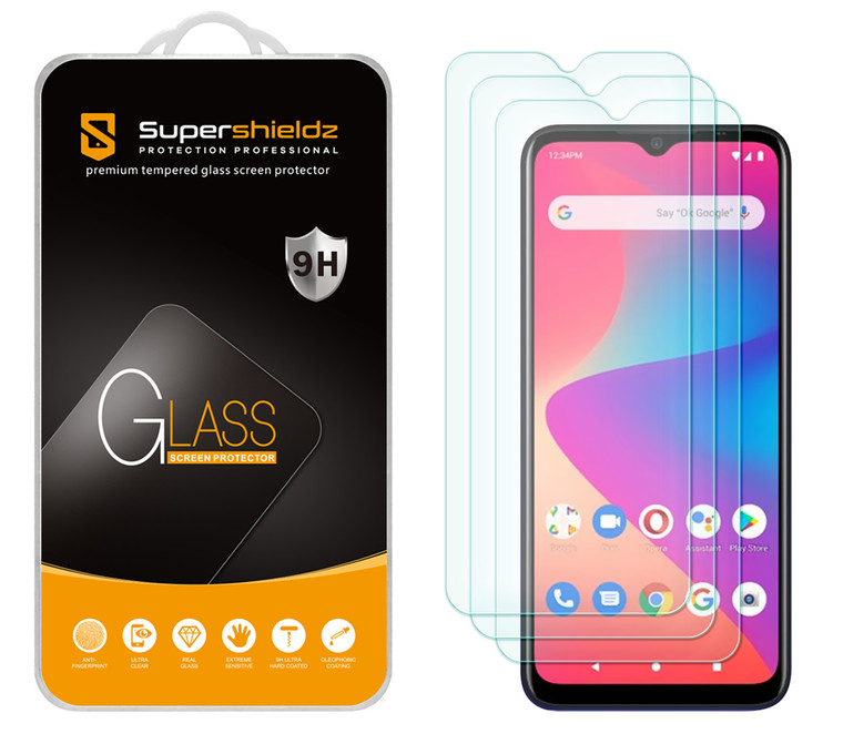 [3-Pack] Supershieldz for BLU V81 Tempered Glass Screen Protector, Anti-Scratch, Anti-Fingerprint, Bubble Free