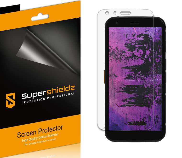 [6-Pack] Supershieldz for CAT S62 / S62 Pro Screen Protector, Anti-Bubble High Definition (HD) Clear Shield