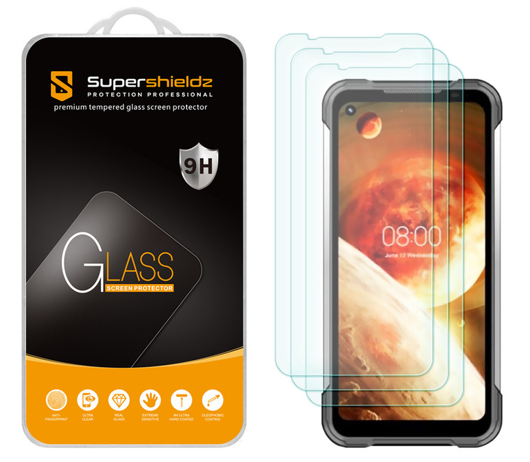 [3-Pack] Supershieldz for Doogee S97 Pro Tempered Glass Screen Protector, Anti-Scratch, Anti-Fingerprint, Bubble Free