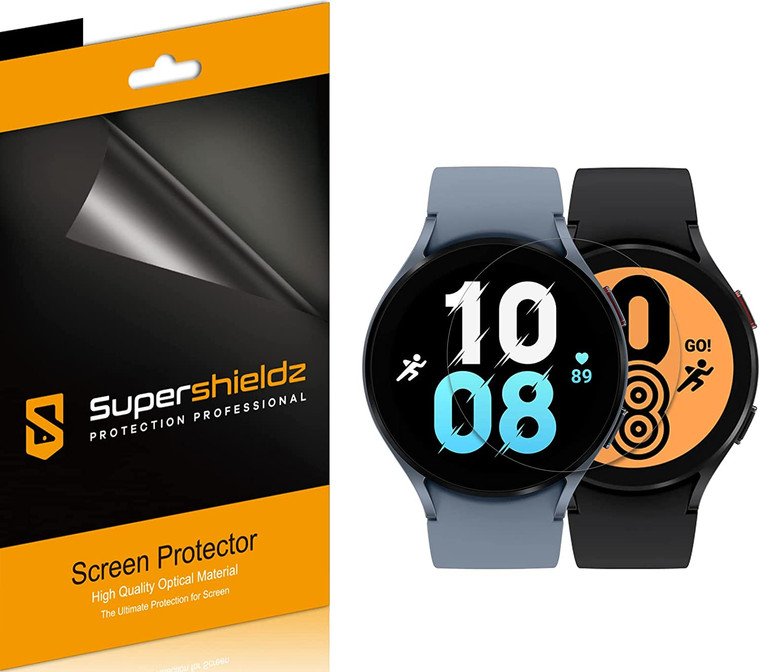 [6-Pack] Supershieldz for Samsung Galaxy Watch 5 (44mm) /Galaxy Watch 4 (44mm) Screen Protector, Anti-Bubble High Definition (HD) Clear Shield