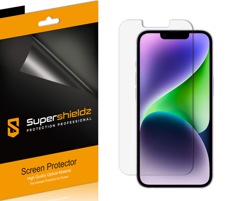 [(6 Pack) Supershieldz Anti-Glare (Matte) Screen Protector Designed for Apple iPhone 14 /iPhone 13/ iPhone 13 Pro (6.1 inch)