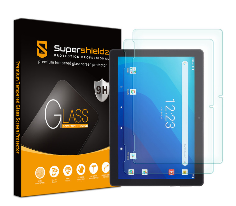 [2-Pack] Supershieldz for Onn Tablet Gen 2 10.1 inch (Model 100011886) Tempered Glass Screen Protector, Anti-Scratch, Bubble Free