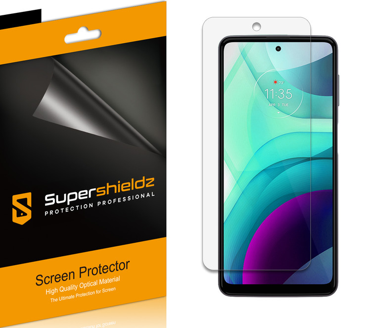 (6 Pack) Supershieldz Designed for Motorola Moto G Power (2022) Screen Protector, High Definition Clear Shield (PET)