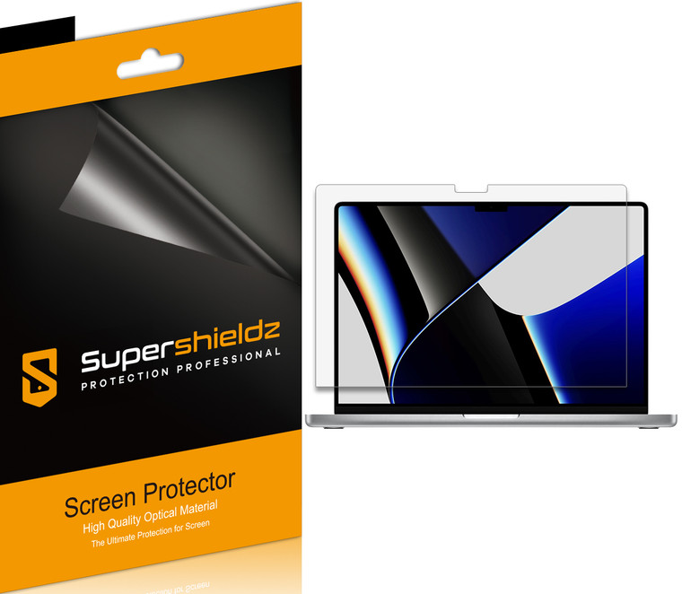 (3 Pack) Supershieldz Designed for MacBook Pro 16 inch (2021-2023) [M2 Pro / M2 Max / M1 Pro / M1 Max]  Screen Protector, High Definition Clear Shield (PET)