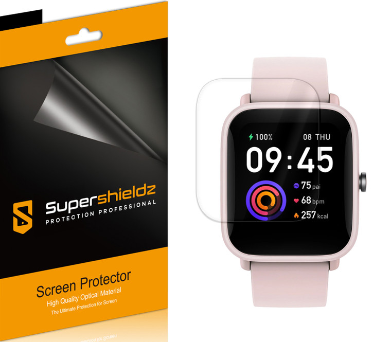 (3 Pack) Supershieldz Designed for Amazfit Bip U Pro Screen Protector, High Definition Clear Shield (TPU)