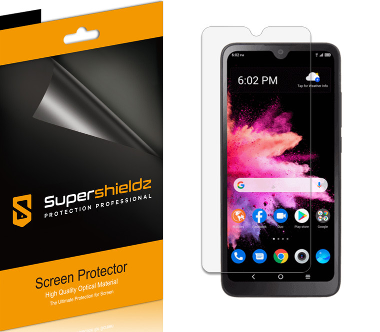 (6 Pack) Supershieldz Designed for Alcatel TCL 30 Z/ TCL 30Z / TCL 30 LE Screen Protector, High Definition Clear Shield (PET)