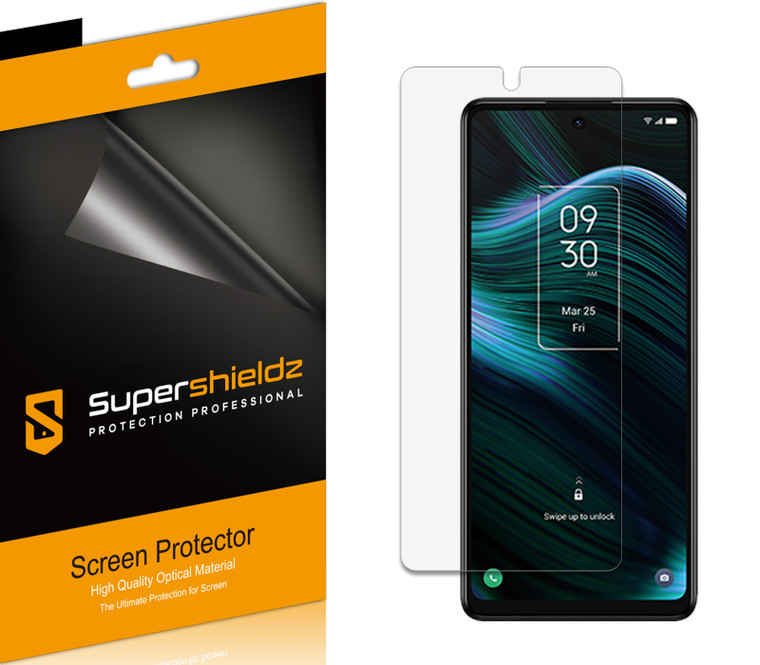 (6 Pack) Supershieldz Designed for TCL Stylus 5G Screen Protector, High Definition Clear Shield (PET)