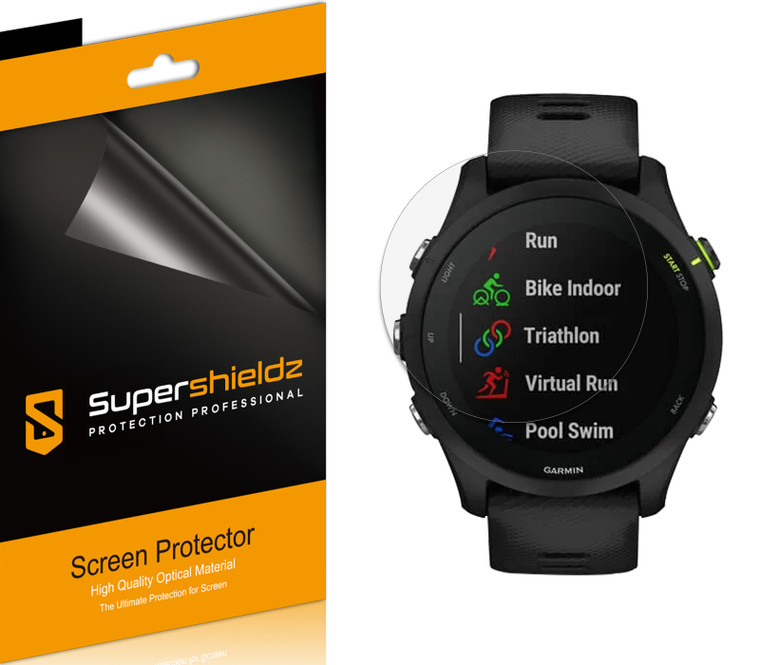 (6 Pack) Supershieldz Designed for Garmin Forerunner 255S / 255s Music (41mm) Screen Protector, High Definition Clear Shield (PET)