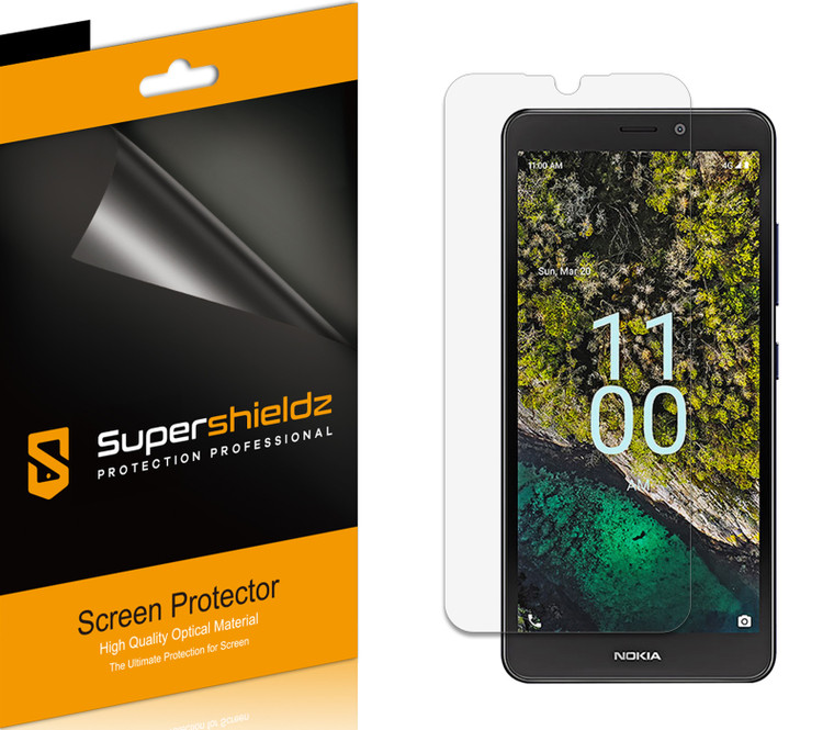 (6 Pack) Supershieldz Anti-Glare (Matte) Screen Protector Designed for Nokia C100