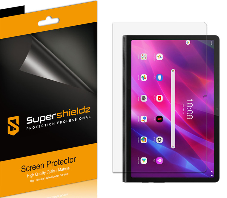(3 Pack) Supershieldz Designed for Lenovo Yoga Tab 11 Screen Protector, High Definition Clear Shield (PET)