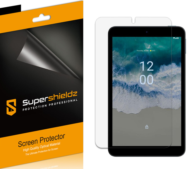 (3 Pack) Supershieldz Designed for Nokia T10 Tablet 8 inch Screen Protector, High Definition Clear Shield (PET)
