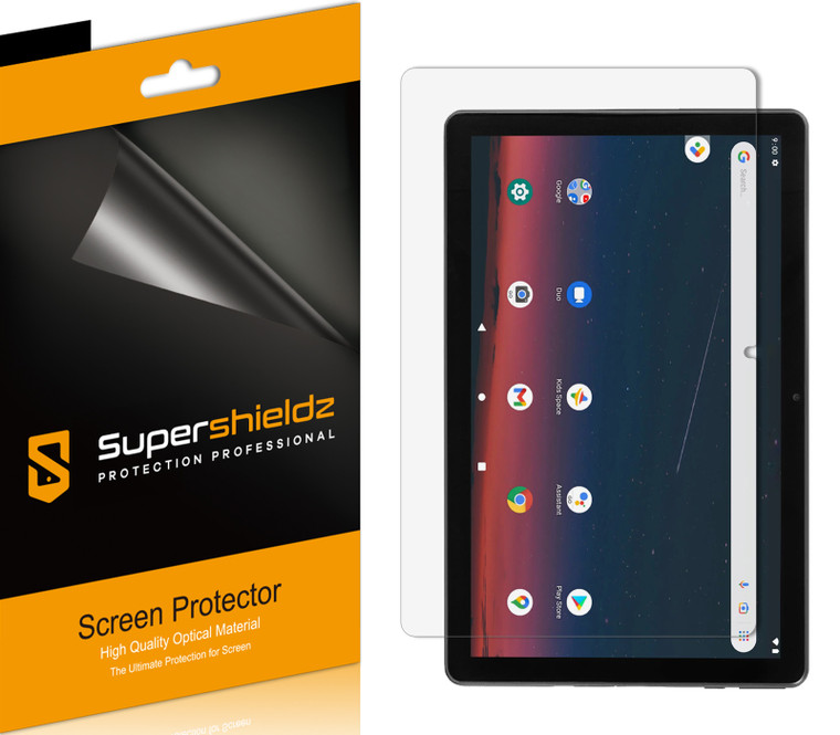 (3 Pack) Supershieldz Designed for Onn 10.1 inch Tablet Gen 3 (2022) Screen Protector, High Definition Clear Shield (PET)