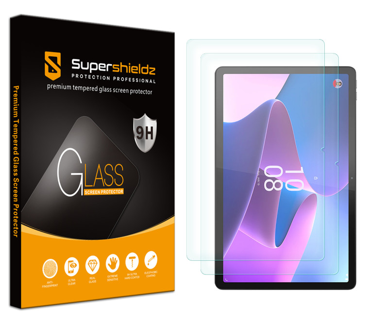 (2 Pack) Supershieldz Designed for Lenovo Tab P11 Pro (2nd Gen) Screen Protector, (Tempered Glass) Anti Scratch, Bubble Free
