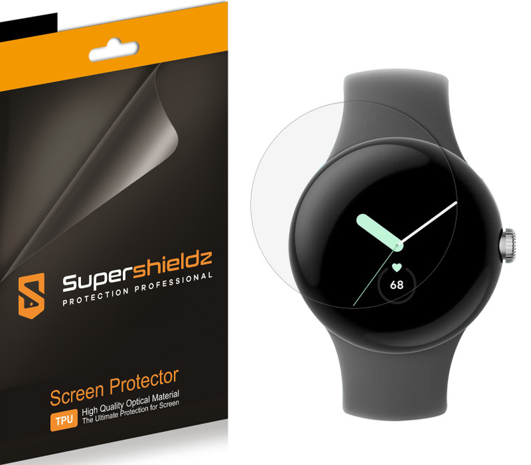 (3 Pack) Supershieldz Designed for Google (Pixel Watch) Screen Protector, High Definition Clear Shield (TPU)