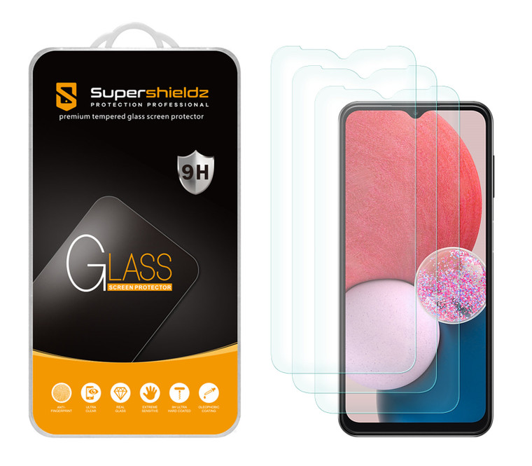 (3 Pack) Supershieldz Designed for Samsung Galaxy A14 5G Tempered Glass Screen Protector, Anti Scratch, Bubble Free