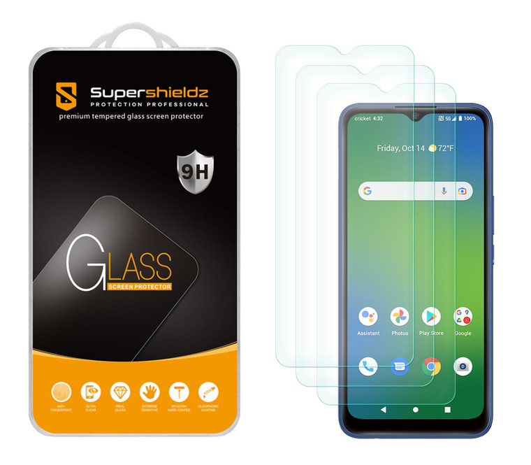 (3 Pack) Supershieldz Designed for Cricket Innovate E 5G Tempered Glass Screen Protector, Anti Scratch, Bubble Free