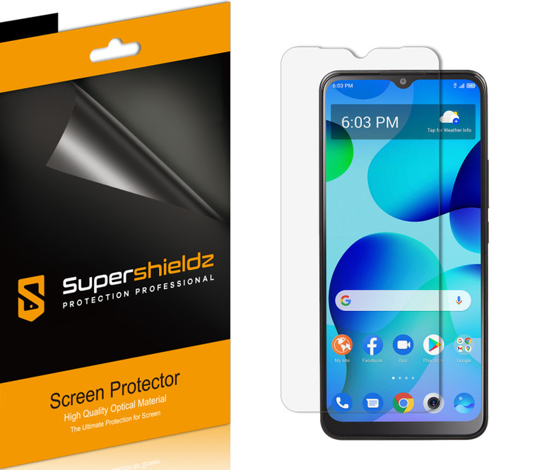 (6 Pack) Supershieldz Designed for Alcatel TCL 30 T Screen Protector, High Definition Clear Shield (PET)
