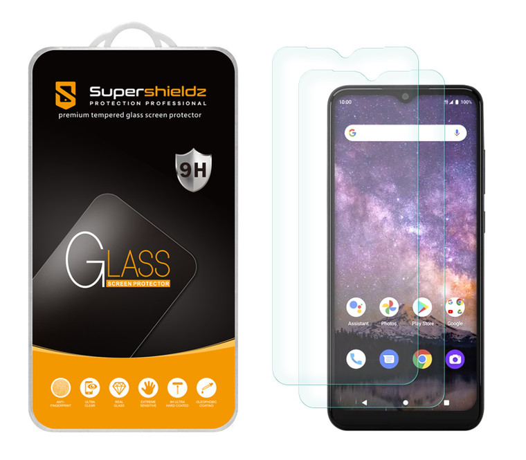 (2 Pack) Supershieldz Designed for Wiko Voix Tempered Glass Screen Protector, Anti Scratch, Bubble Free