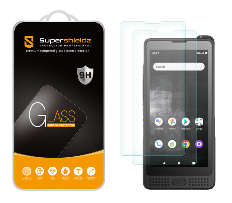 (2 Pack) Supershieldz Designed for Sonim XP10 Tempered Glass Screen Protector, Anti Scratch, Bubble Free