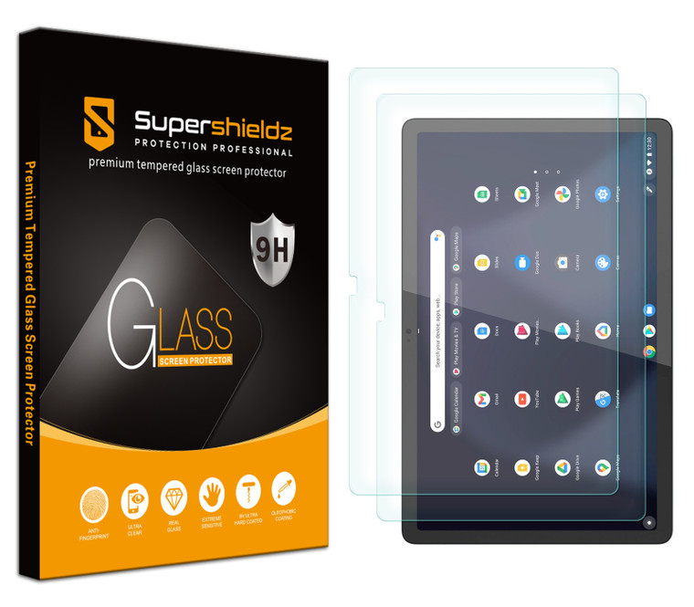 (2 Pack) Supershieldz Designed for Lenovo Chromebook Duet 3 (11 inch) Screen Protector, (Tempered Glass) Anti Scratch, Bubble Free