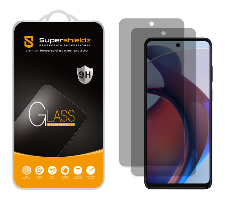 (2 Pack) Supershieldz (Privacy) Anti Spy Screen Protector Designed for Motorola Moto G Stylus 5G (2023) [5G Model Only] [Not Fit for 2022/2021/2020 Version], Tempered Glass, Anti Scratch, Bubble Free