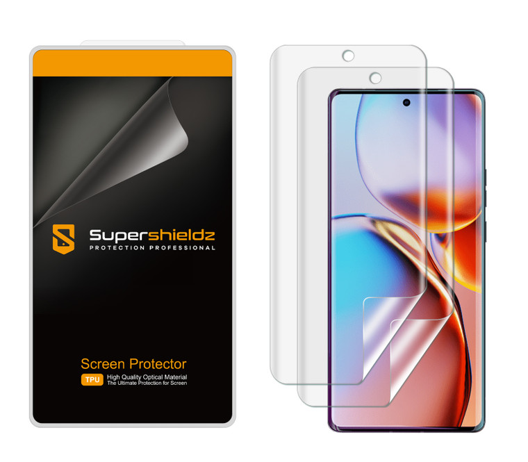 (2 Pack) Supershieldz Designed for Motorola Edge+ / Plus (2023 Model Only) Screen Protector, High Definition Clear Shield (TPU)