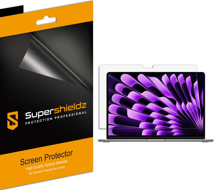 (3 Pack) Supershieldz Anti-Glare (Matte) Screen Protector Designed for Macbook Air 15 inch (2023)