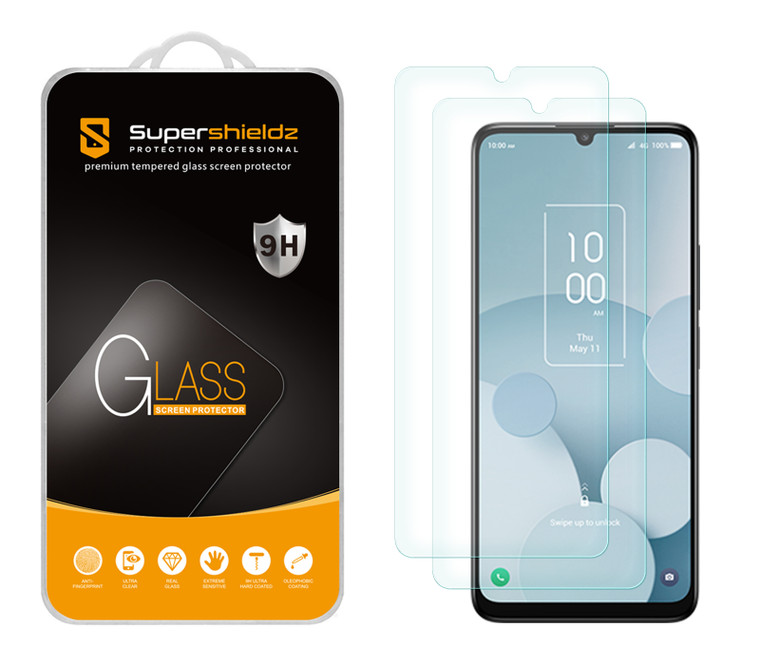 (2 Pack) Supershieldz Designed for TCL 40 XL Tempered Glass Screen Protector, Anti Scratch, Bubble Free