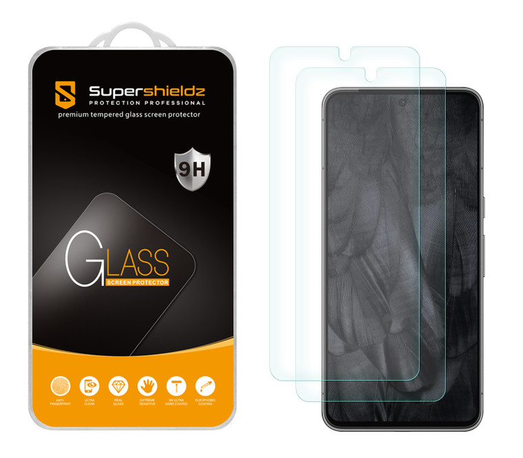 (2 Pack) Supershieldz Designed for Google (Pixel 8 Pro) Tempered Glass Screen Protector, Anti Scratch, Bubble Free