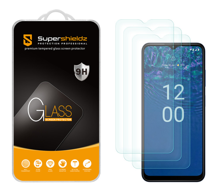 (3 Pack) Supershieldz Designed for Nokia G310 5G Tempered Glass Screen Protector, Anti Scratch, Bubble Free