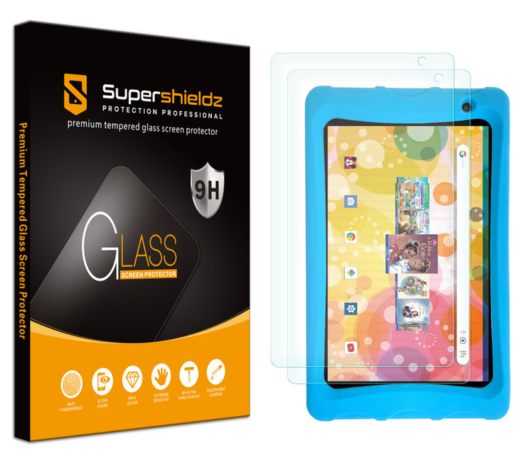 (2 Pack) Supershieldz Designed for Contixo Kids Tablet 8 inch (K80/ K81) Tempered Glass Screen Protector, Anti Scratch, Bubble Free