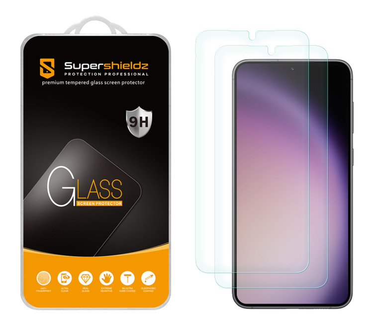 (2 Pack) Supershieldz Designed for Samsung Galaxy S24 Plus Tempered Glass Screen Protector, Anti Scratch, Bubble Free