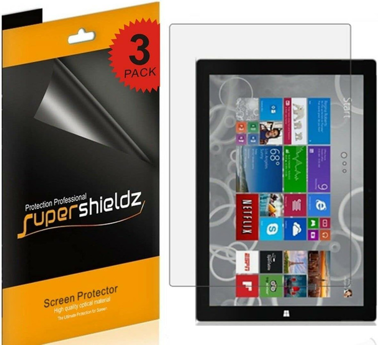 (3 Pack) Supershieldz Anti-Glare (Matte) Screen Protector Designed for Microsoft Surface Pro 3