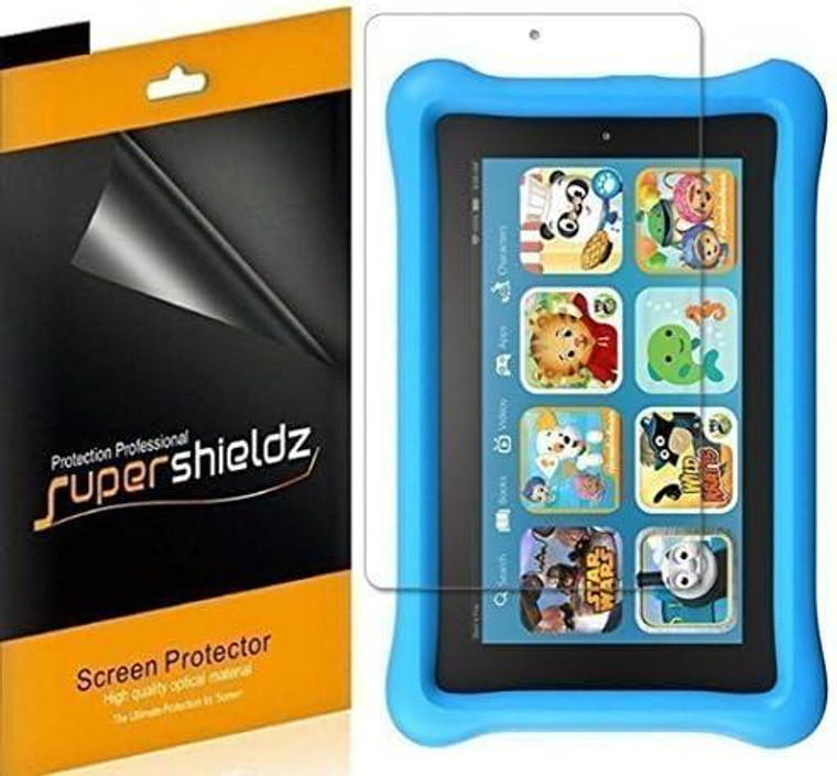 (3 Pack) Supershieldz Designed for Fire 7 Kids Edition Tablet 7 inch Display (5th Generation 2015 Release Only) Screen Protector, High Definition Clear Shield (PET)