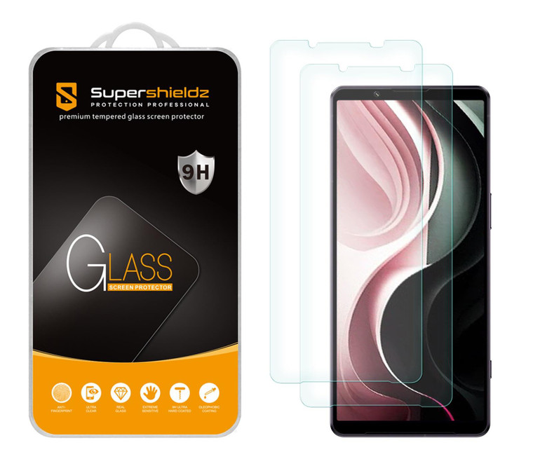 (2 Pack) Supershieldz Designed for Sony (Xperia 1 VI) Tempered Glass Screen Protector, Anti Scratch, Bubble Free