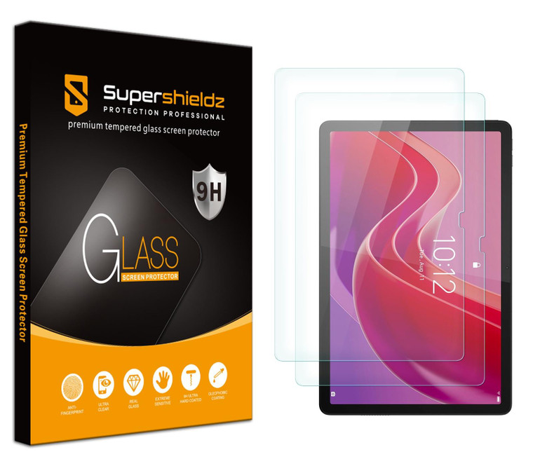 (2 Pack) Supershieldz Designed for Lenovo Tab M11 (11 inch) Screen Protector, (Tempered Glass) Anti Scratch, Bubble Free