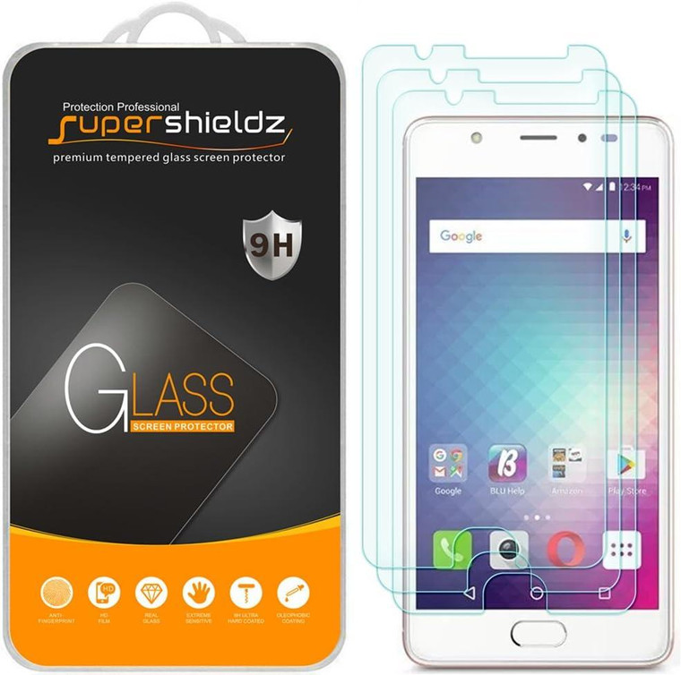 (2 Pack) Supershieldz Designed for BLU Life One X2 Tempered Glass Screen Protector, Anti Scratch, Bubble Free