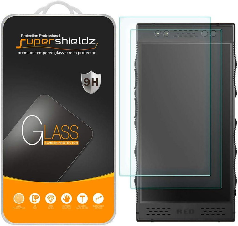 (2 Pack) Supershieldz Designed for Red Hydrogen One Tempered Glass Screen Protector, Anti Scratch, Bubble Free