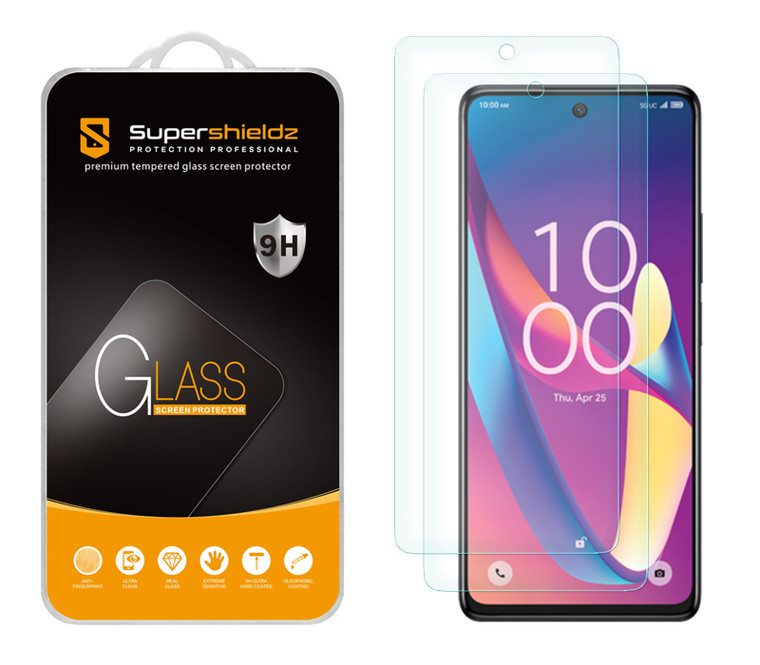 (2 Pack) Supershieldz Designed for TCL 50 XL 5G Tempered Glass Screen Protector, Anti Scratch, Bubble Free