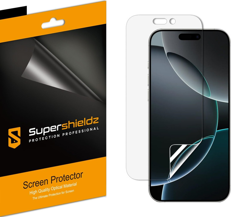(3 Pack) Supershieldz Designed for iPhone 16 Pro (6.3 inch) Screen Protector, High Definition Clear Shield (PET)