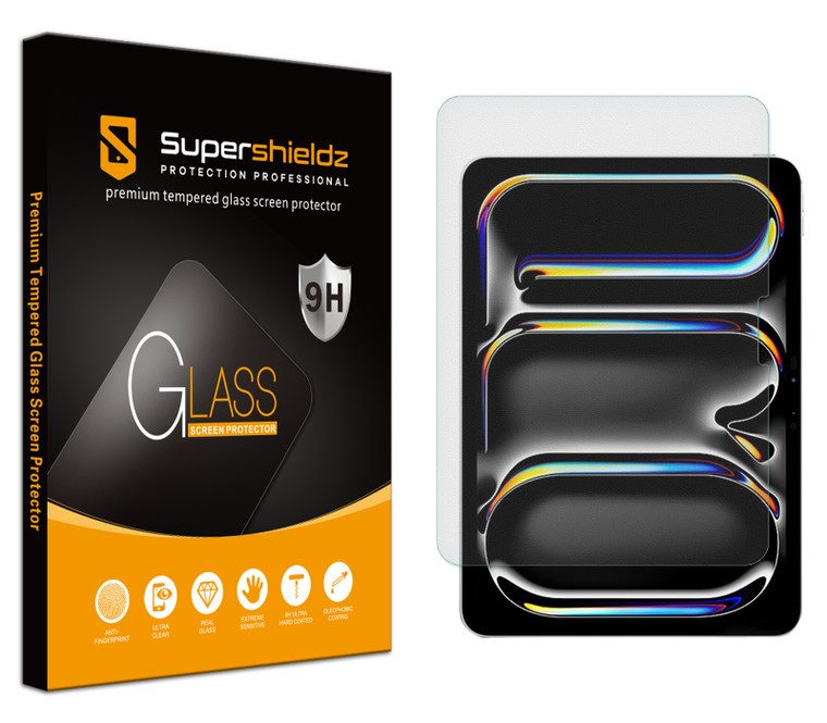 Supershieldz Anti Glare (Matte) Tempered Glass Screen Protector Designed for iPad Pro 11 inch (M4, 2024 Release) Anti Fingerprint, Anti Scratch, Bubble Free