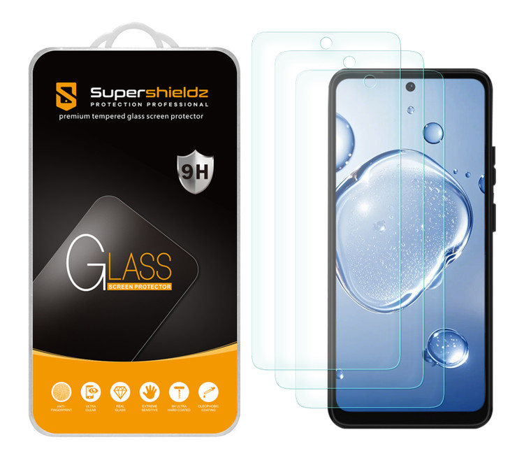 (3 Pack) Supershieldz Designed for Motorola Moto G (2025) Tempered Glass Screen Protector, Anti Scratch, Bubble Free