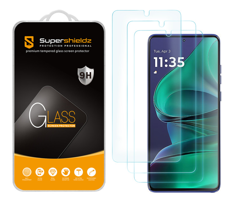 (3 Pack) Supershieldz Designed for Motorola Moto G Stylus (2025) Tempered Glass Screen Protector, Anti Scratch, Bubble Free