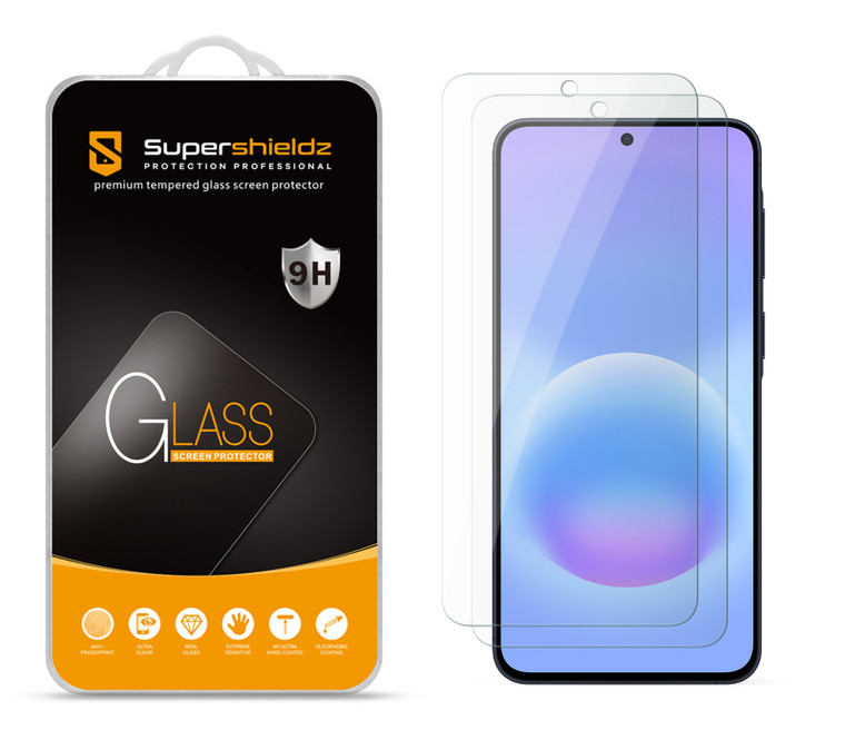 (2 Pack) Supershieldz Designed for Samsung Galaxy A57 5G Tempered Glass Screen Protector, Anti Scratch, Bubble Free